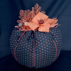Handmade Fall fabric pumpkin